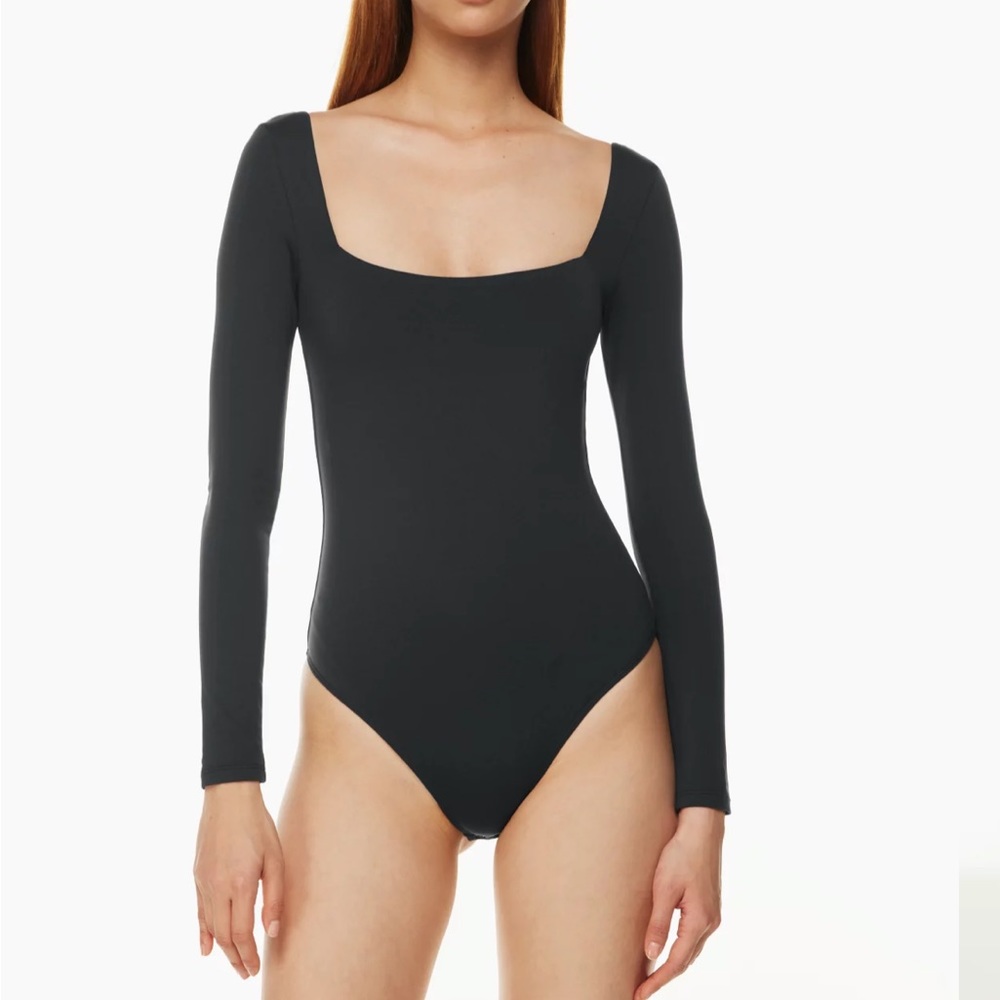Babaton Black Long Sleeve Bodysuit
